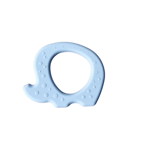 mordedor elefante azul de silicona