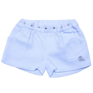 Pantalón pinocho de la colección Oxford de Chocolat Baby color blanco con detalles en dorado.