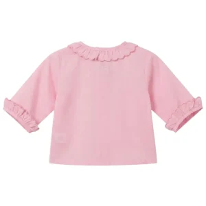 Camisa bebé de batista rosa 100% algodón,