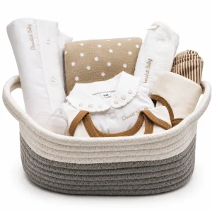 cesta de nacimiento unisex verano de Chocolat Baby