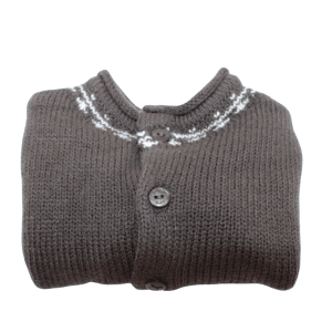Chaqueta de punto gris marengo bebé Chocolat Baby