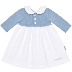 Vestido piqué y lana bebé de Chocolat Baby