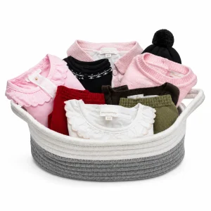cesta de ropa para bebé niña talla 6 meses Chocolat Baby